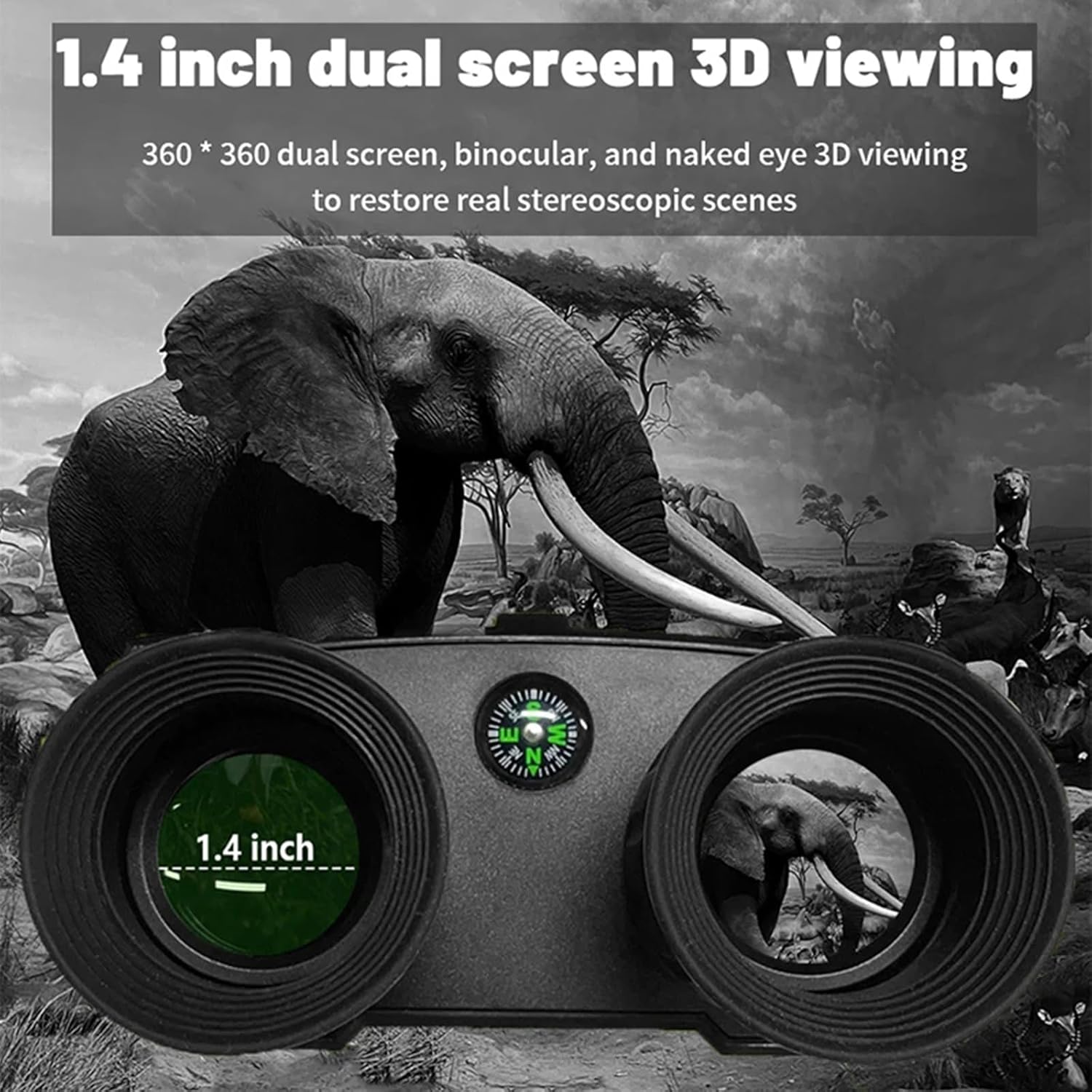 Digital Infrared Night Vision Binoculars with 8X Digital Zoom Y4309