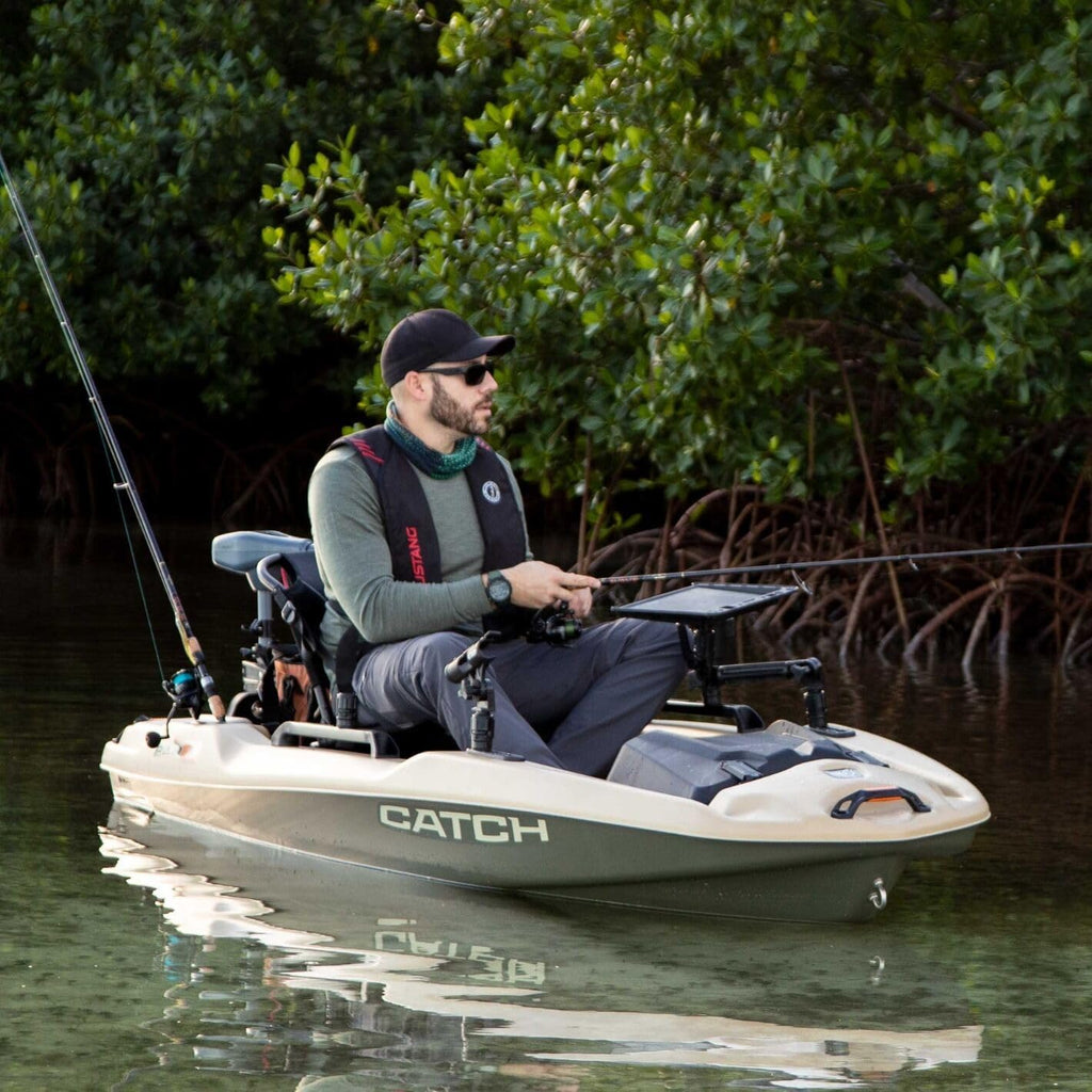 Sit-on-Top Fishing Kayak 10 ft Light Kaki R986732
