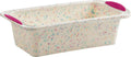 White Confetti Silicone Loaf Pan B896924