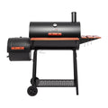 30" Barrel Charcoal Grill with Offset Smoker I736