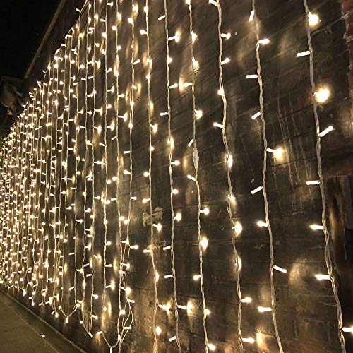 300 LED Curtain String Light, Warm White X677