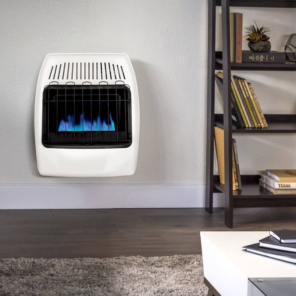 20,000 BTU Blue Flame Vent Free Liquid Propane Wall Heater V9642