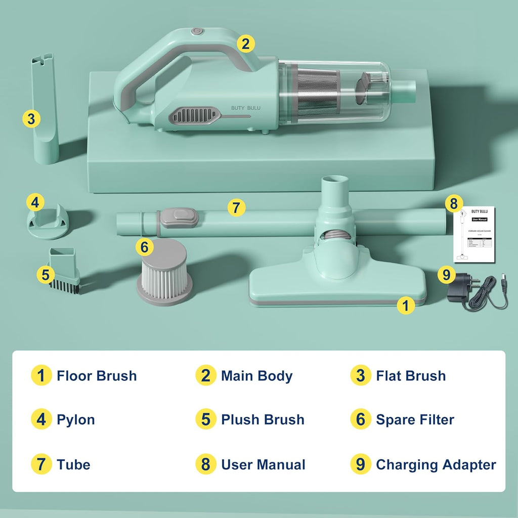 Cordless Stick Handheld Vacuum Cleaner, 3-in-1, 10KPa, 3.5Ib P923404
