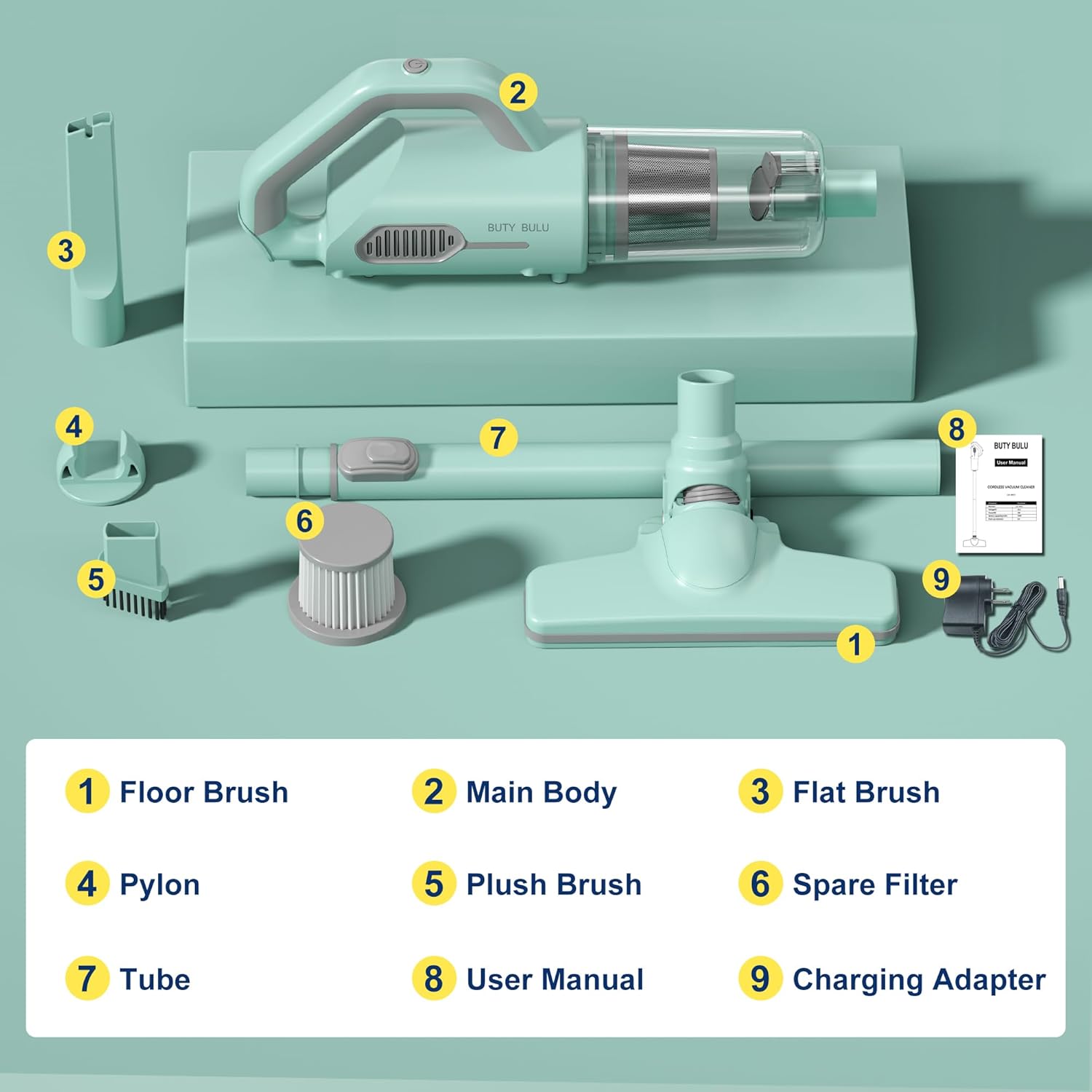 Cordless Stick Handheld Vacuum Cleaner, 3-in-1, 10KPa, 3.5Ib P923404