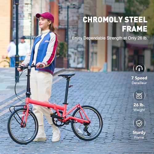 20 Inch 7 Speed Lightweight Folding Bike E915483
