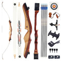 20 lbs Takedown Recurve Bow Wood Longbow B36001