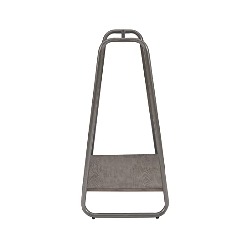 Short Pewter Wooden Clothing Rack J20267