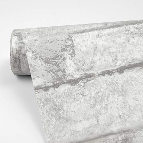 White & Off-White Peel Stick Wallpaper C150