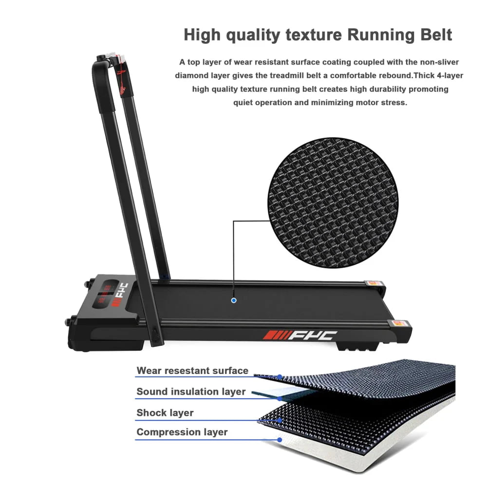Black Folding Treadmill with Incline G318
