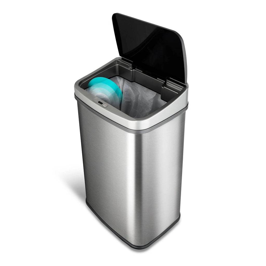 13.2 Gallon Stainless Steel Motion Sensor Trash Can O979