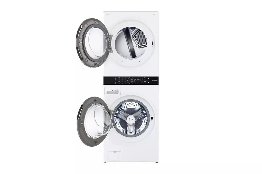 Single Unit Front Load Washer and Gas Dryer J45471