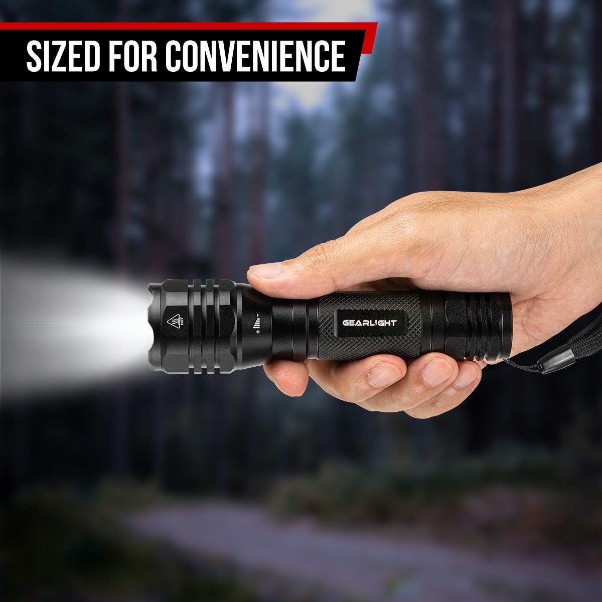 LED Flashlight with Zoomable Beam R6672