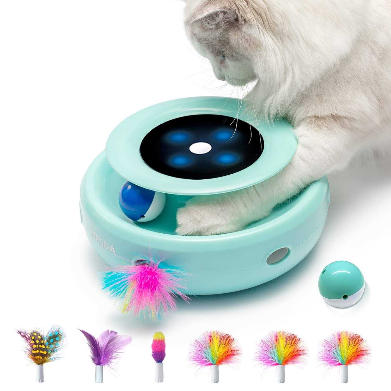 2-in-1 Interactive Automatic Cat Toy Balls J531