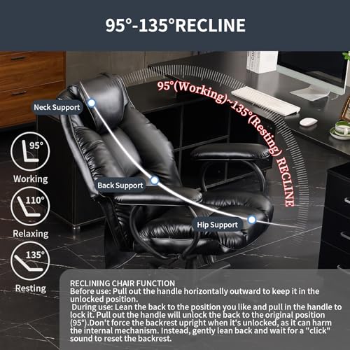 Dark Brown High Back Ergonomic PU Leather Office Chair J520