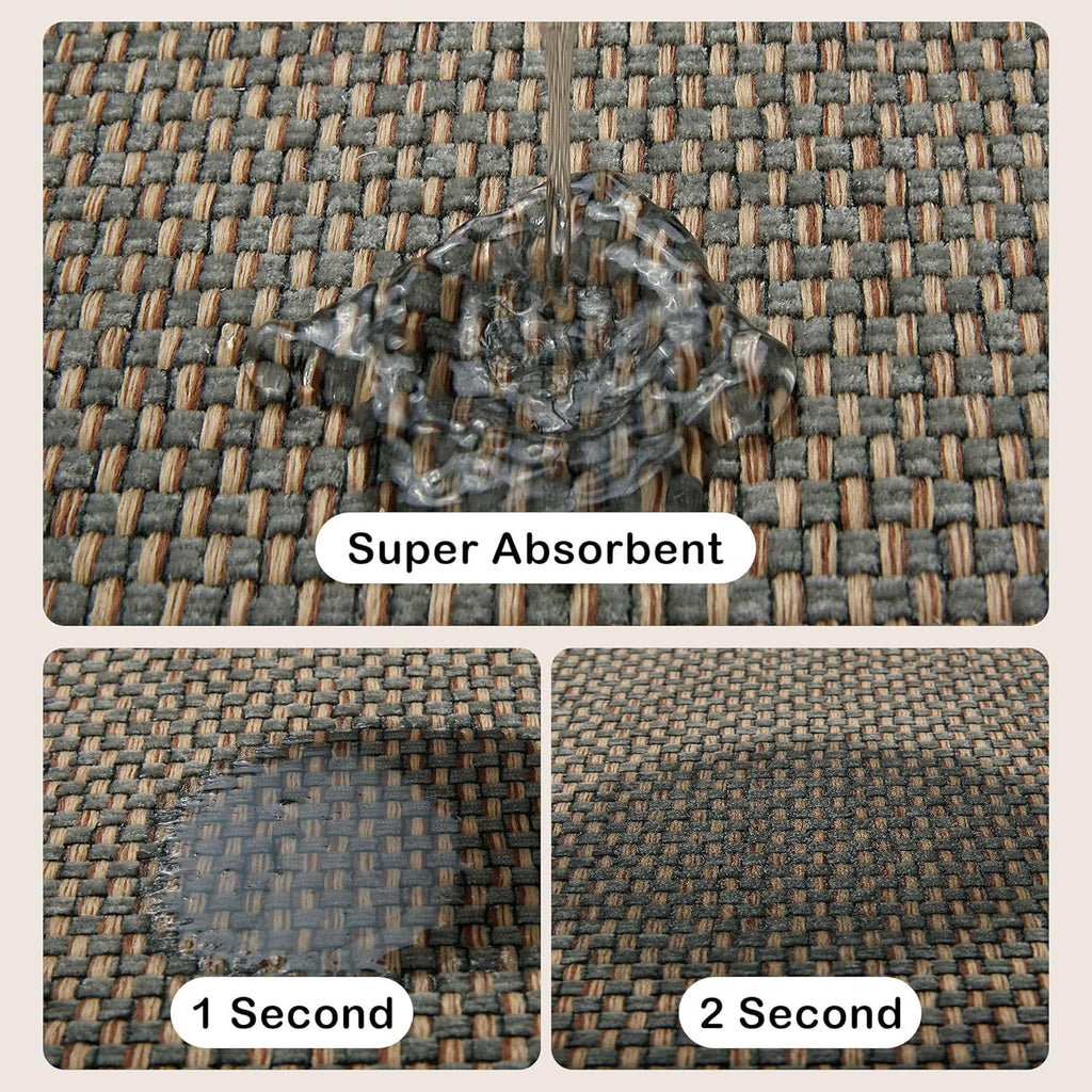 Grey/Green 17.3"x47" Anti-Fatigue Non Slip Kitchen Mat P962067