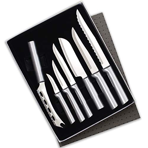 Set of 7 Stainless Steel Knives with Aluminum Handle P35842