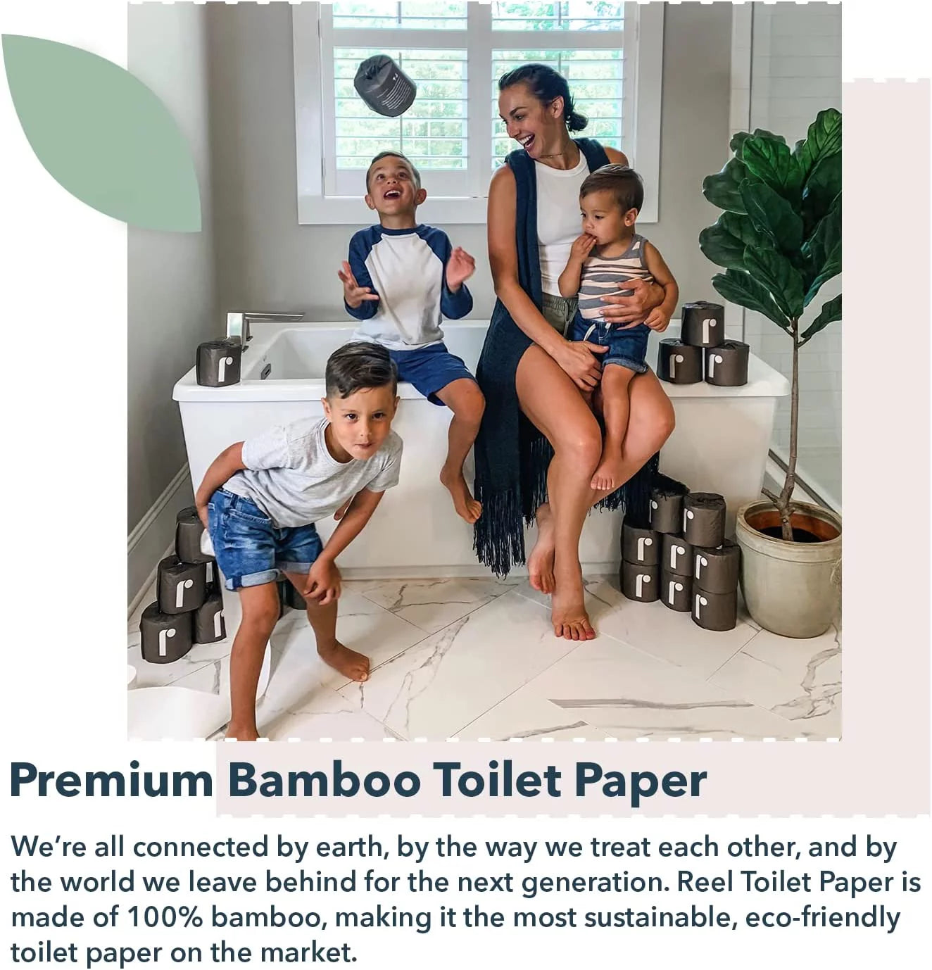 24 Rolls 3-Ply Bamboo Toilet Paper R5334