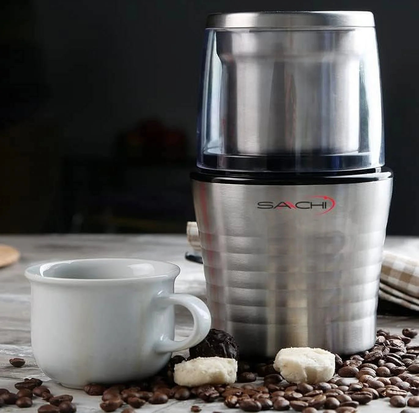 Electric Coffee Grinder with 2 Stainless Steel Blades Removable Bowls J613