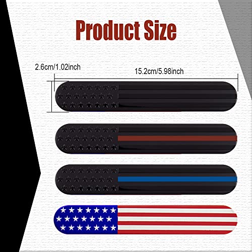 2PCS Metal American Flag Car Badge Decal I875580
