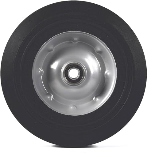 10-Inch Solid Rubber Tire Wheels Replacement 4.10/3.50-4" Flat Free Tire for Hand Truck (2-Pack) P717027