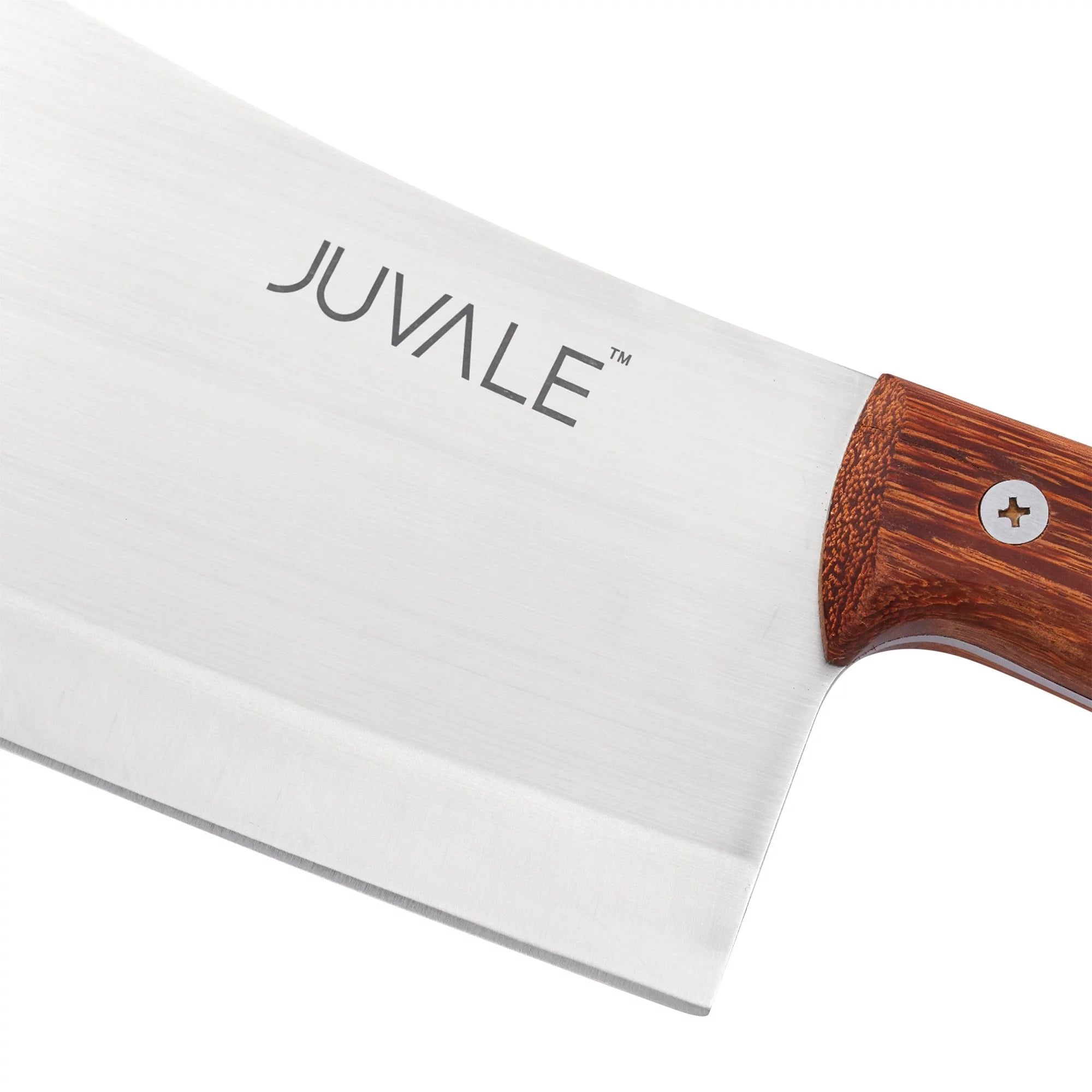 Stainless Steel Meat Cleaver Knife with Wooden Handle, 8 In E373