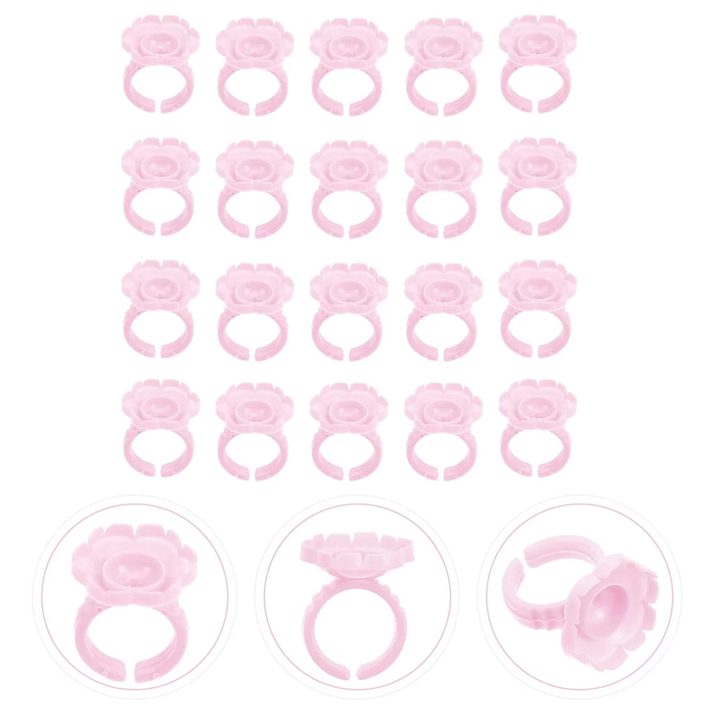 100pcs Pink Glue Cups for Eyelash Extension U92602