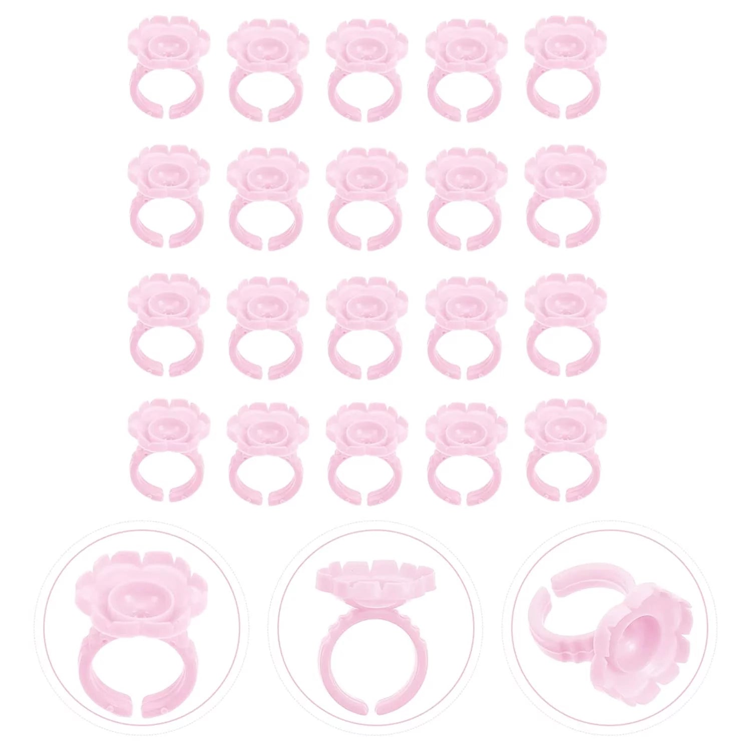 100pcs Pink Glue Cups for Eyelash Extension U92602