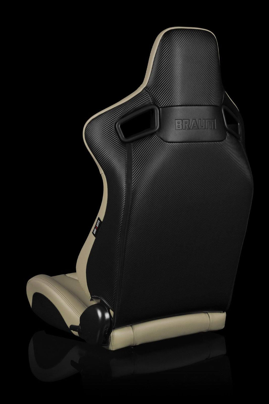 Beige Leatherette Racing Seats Pair M740842