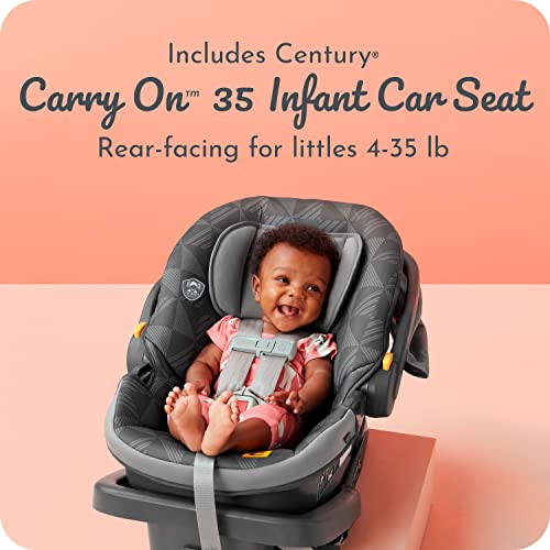 3-Wheel Lightweight Travel System Infant Car Seat and Stroller Combo W602281