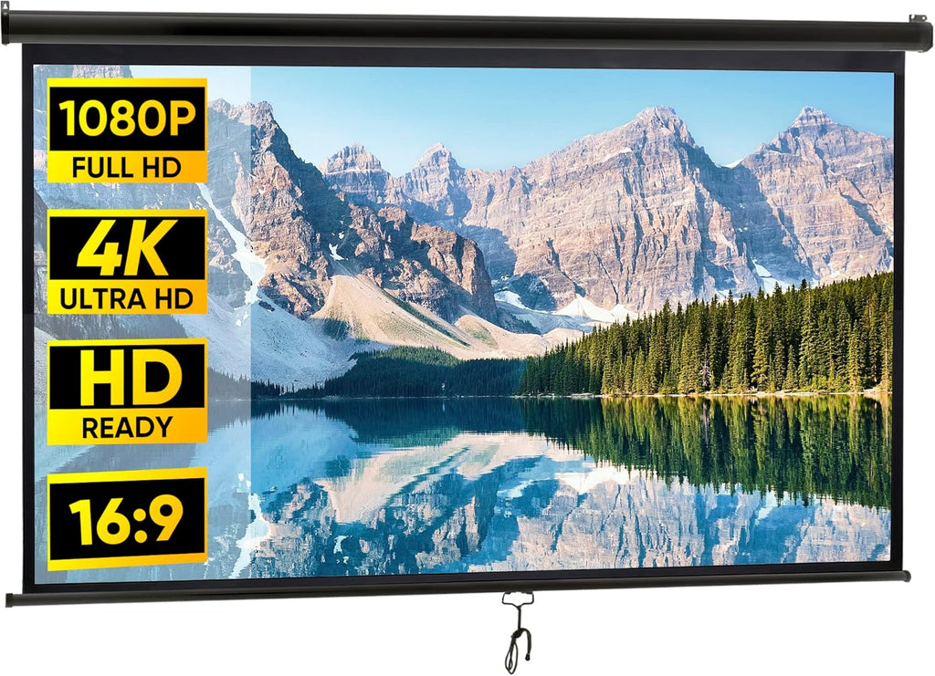 100 Inch 16:9 HD Pull Down Projector Screen S6459
