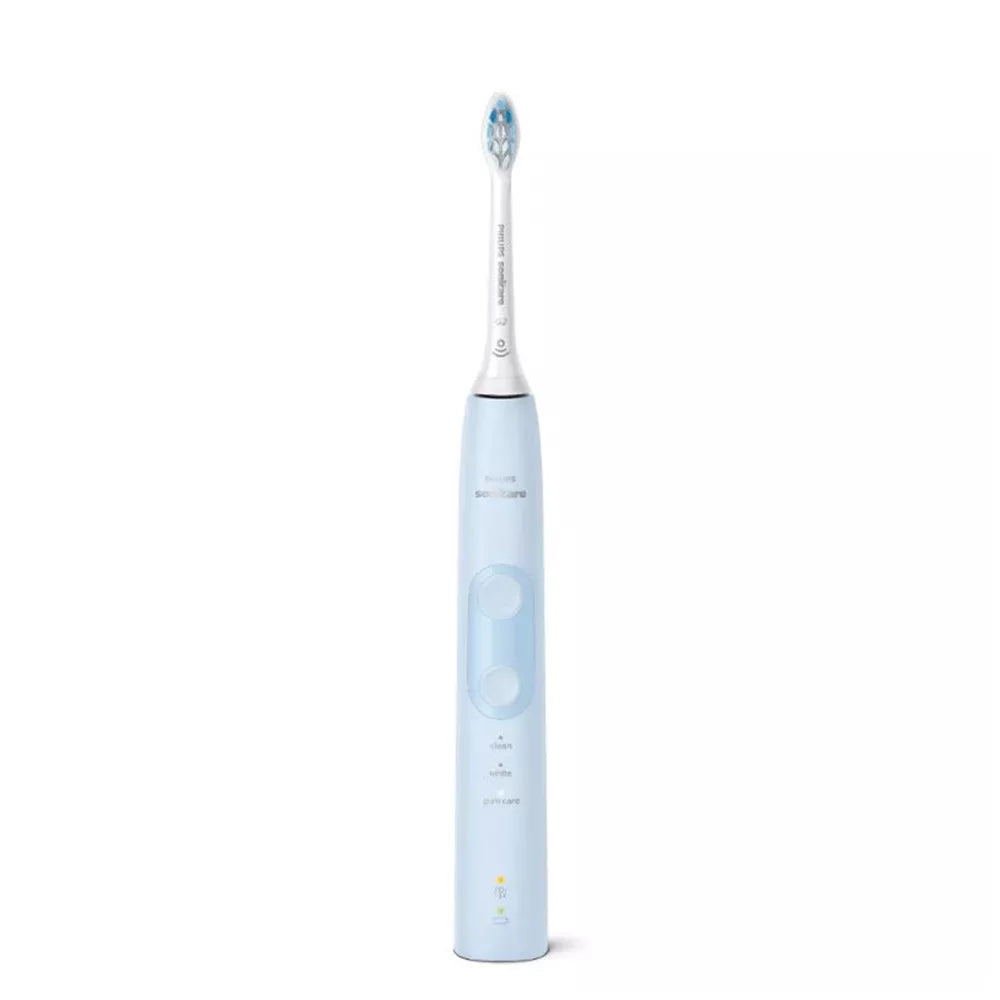 Light Blue Rechargeable Electric Toothbrush with Pressure Sensor P70109