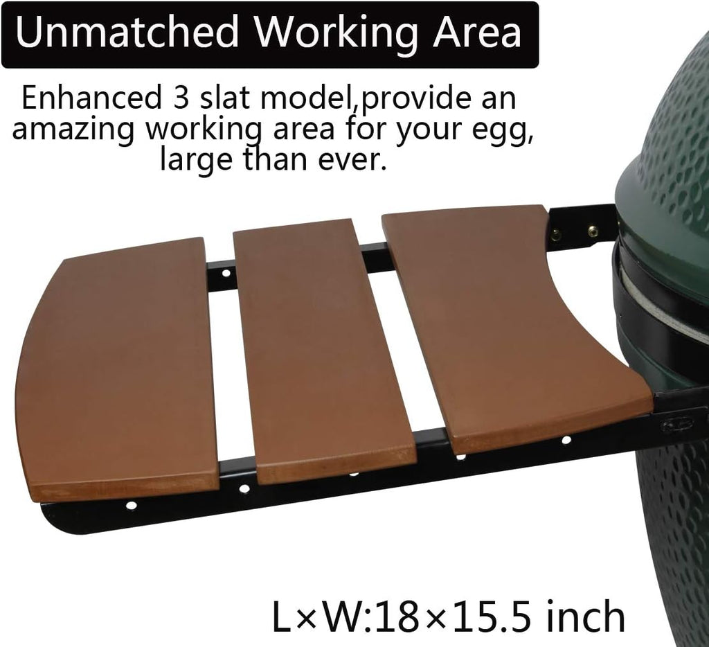 HDPE Grill Side Shelves - 3 Shelves Slats Q827
