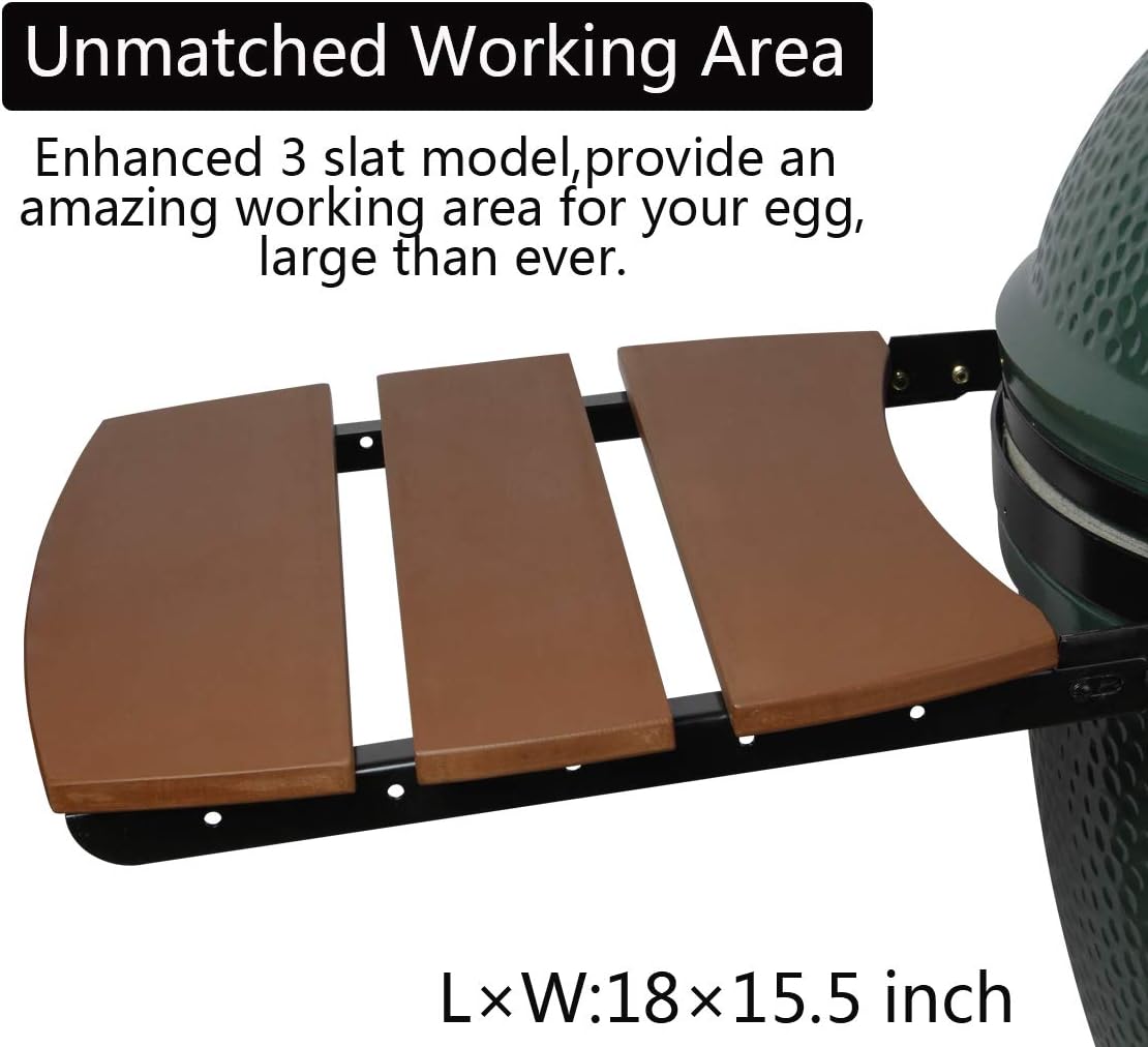 HDPE Grill Side Shelves - 3 Shelves Slats Q827