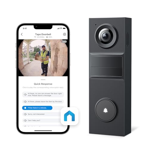 2K 5MP Wired Smart Video Doorbell Camera with Color Night Vision W858570