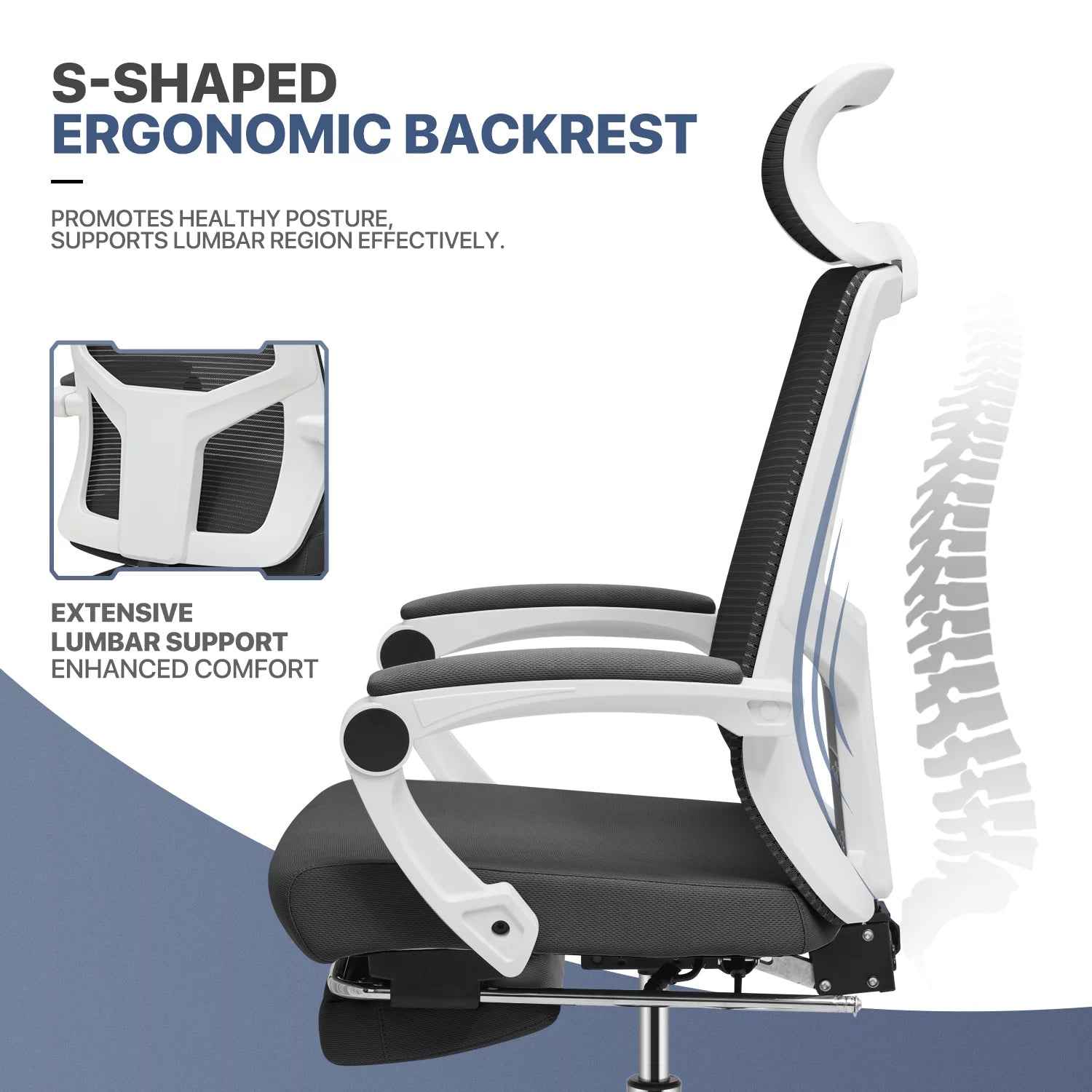 Black Computer Desk and Chair Set with Bookshelf J24218