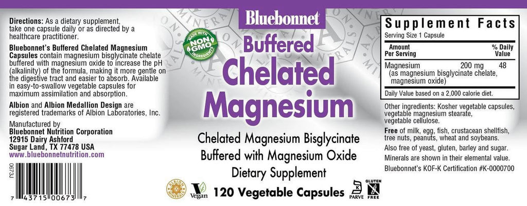120 Vegetarian Capsules Magnesium 200 mg Y657405