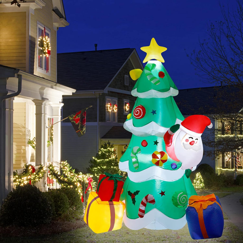 7 FT Inflatable Christmas Tree with LED Lights S156573