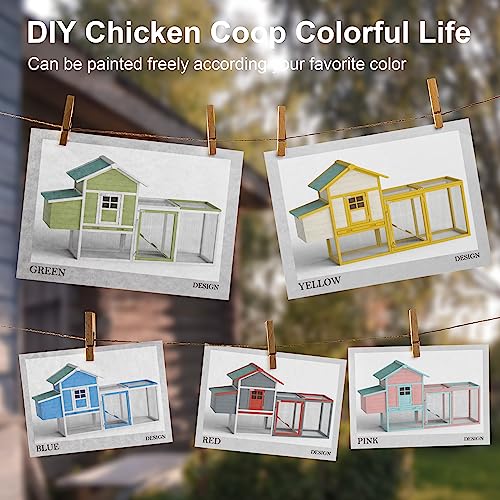 Wooden Chicken Coop with Waterproof Asphalt Roof G59737