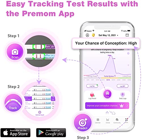 50 Ovulation Test Strips and 20 Pregnancy Test Strips Combo Kit D891