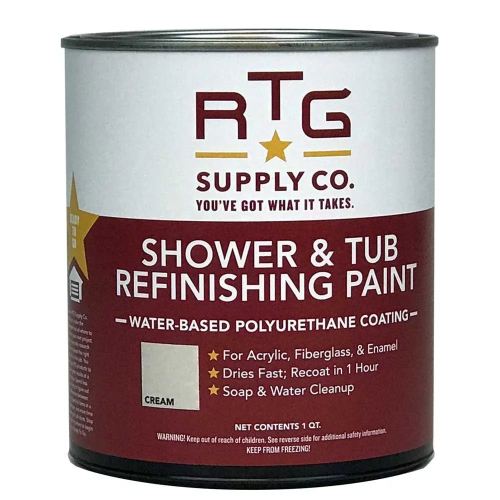 Cream Shower Tub Refinishing Paint, 1 Quart F368