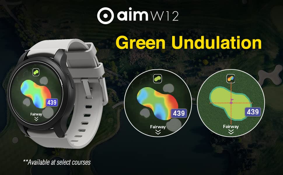Golf GPS Watch with Touchscreen and Preloaded Courses Q606