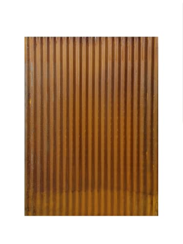 Rustic Corrugated Metal Wainscoting (Rusted - 10 Foot Roll) S5906