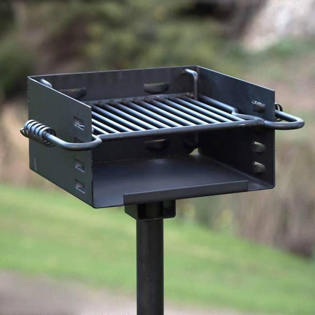 Single Post Park Style Charcoal Grill P1656