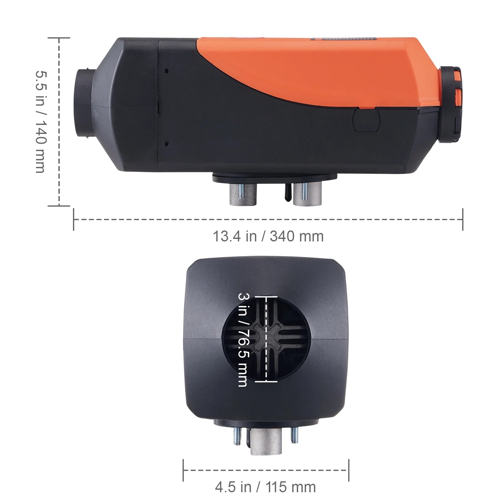 12V 2KW Diesel Heater with Remote Control and LCD Display, 10L Fuel Tank E46790