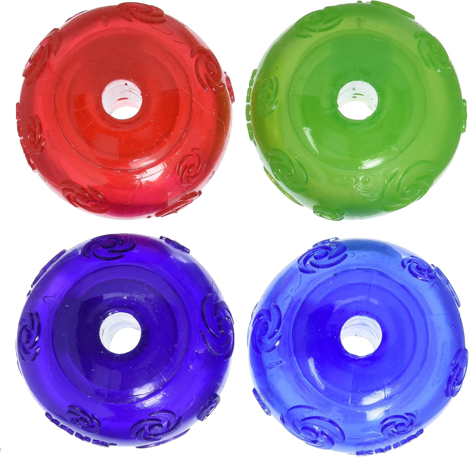 Dog Squeezz Ball Medium Assorted Colors 4pk G581353