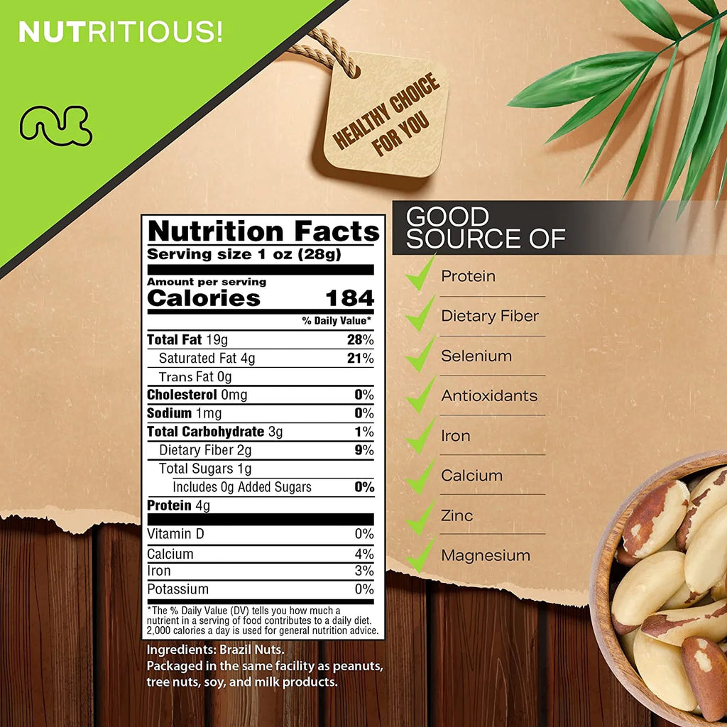 Raw Unsalted Brazil Nuts (48oz - 3 lb) U600044