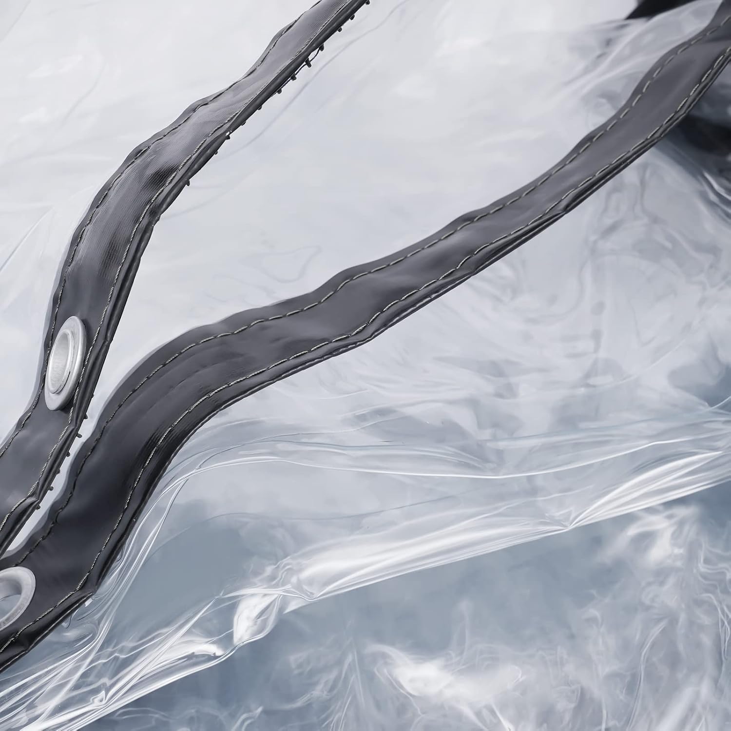 8×20FT Clear PVC Waterproof Tarp Curtain V137
