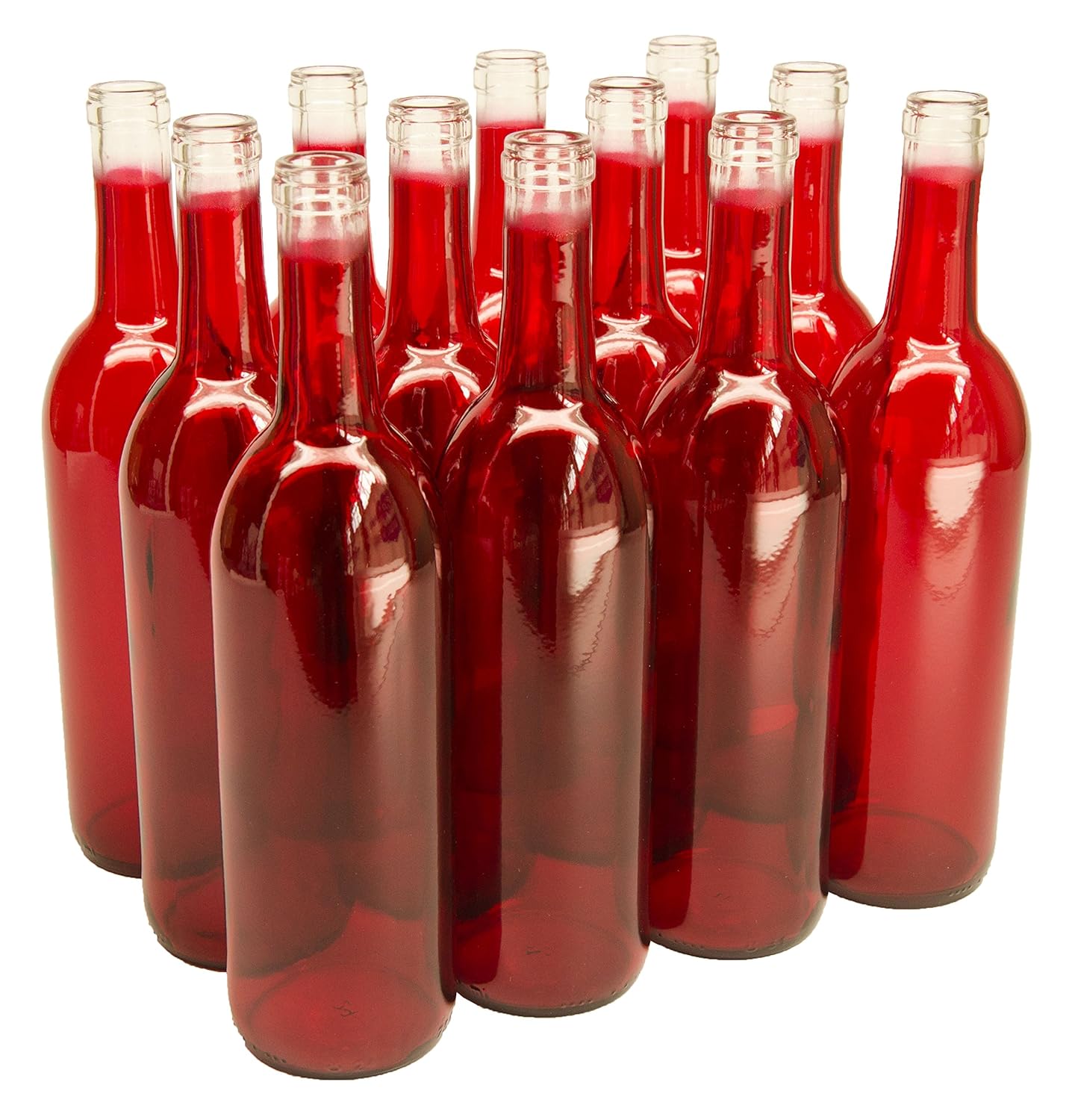 750ml Glass Bordeaux Wine Bottle Case of 12 J250042