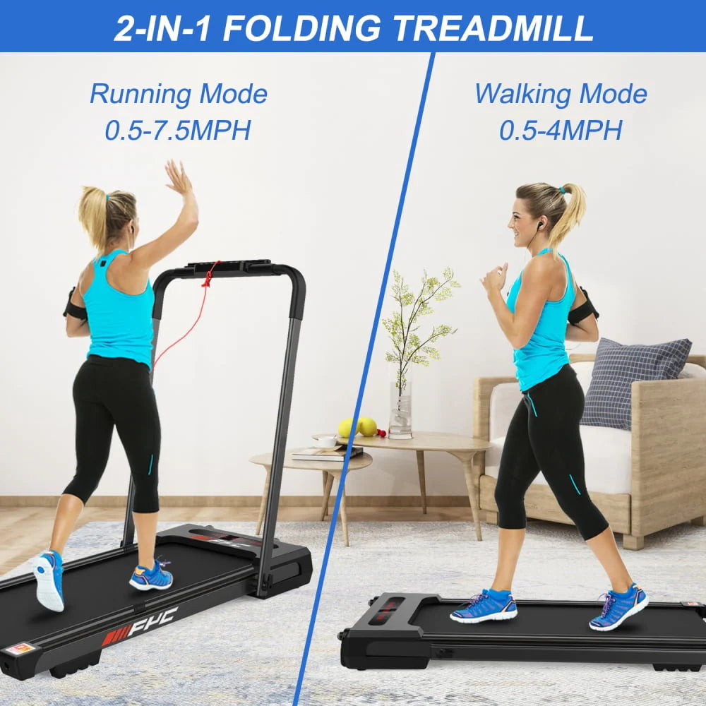 Black Folding Treadmill with Incline G318
