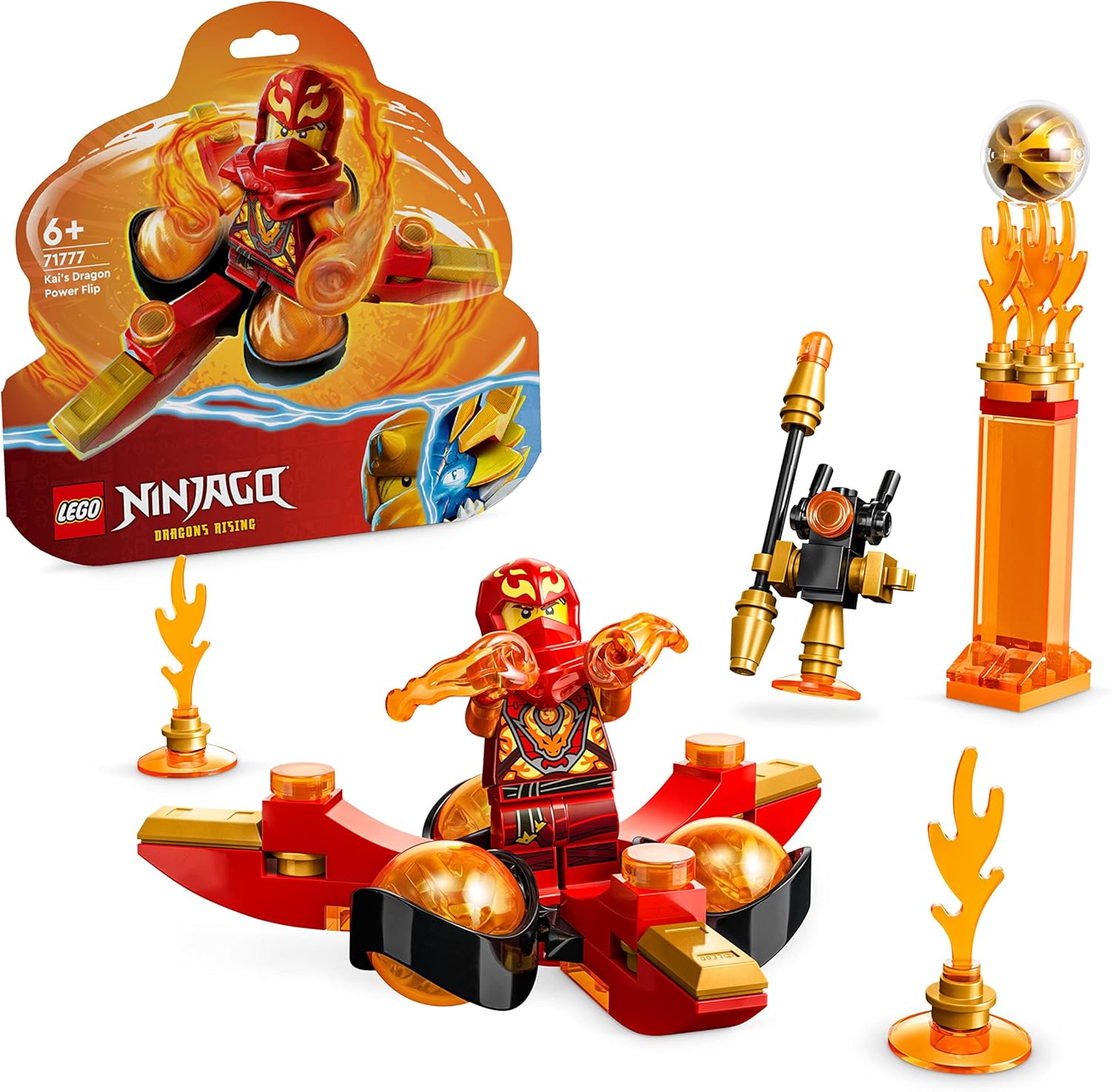 Red Ninja Toy Building Set with Kai Minifigure Y14913
